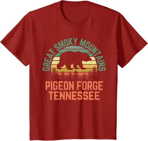 Vista 57 de Camiseta Pigeon Forge Great Smoky Mountains National Park Tennessee, Negro, S