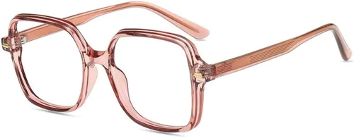 Vista 10 de Firmoo Lentes de bloqueo de luz azul para mujeres/hombres, antifatiga ocular, lentes de computadora con marco cuadrado Negro