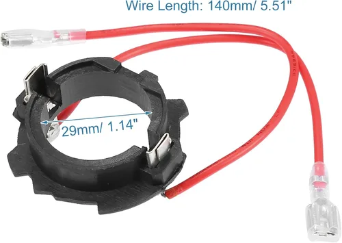 Vista 4 de uxcell 2 unids H7 LED faros faros base adaptadores enchufe retenedor clip apto para Volkswagen GTI 2006-2019