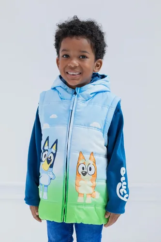 Vista 2 de Bluey Chaleco de Bingo con cremallera para niñas de 2 a niños grandes