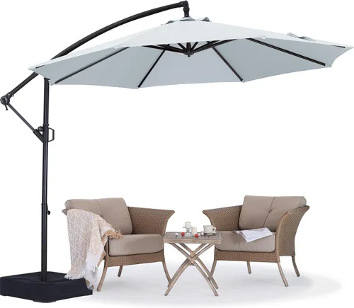 Vista 8 de ABCCANOPY Sombrillas voladizas prémium de 9 pies para patio