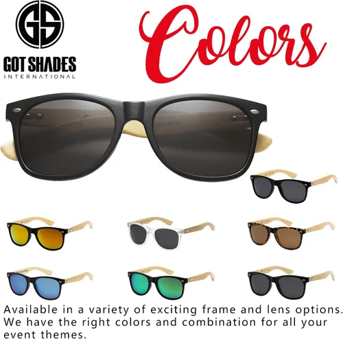 Vista 6 de Gafas de sol de bambú al por mayor Retro 80 Gafas de sol de madera para hombres y mujeres-10