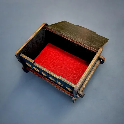 Vista 7 de Caja de dados - NEGRO - Ojo de Dragones 6x4x3