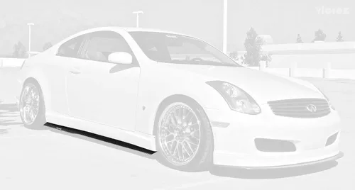 Vista 5 de Vicrez Divisores de falda lateral vz100601 Compatible con Infiniti G35 Coupe 2003-2007 negro