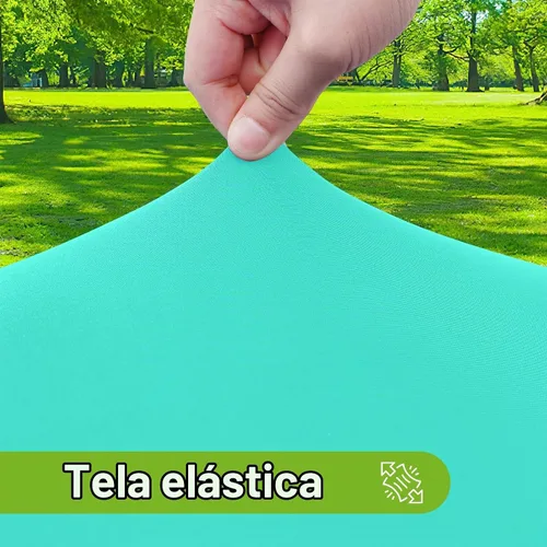 Vista 2 de Smiry - Mantel redondo de elastano, manteles ajustados lavables elásticos para mesas de 36 a 44 pulgadas, cubierta de mesa de picnic elástica