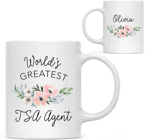 Vista 24 de Andaz Press Taza de café personalizada de 11 onzas, taza ejecutiva de relaciones públicas más grande del mundo, flor de anémona rosa, 1 paquete