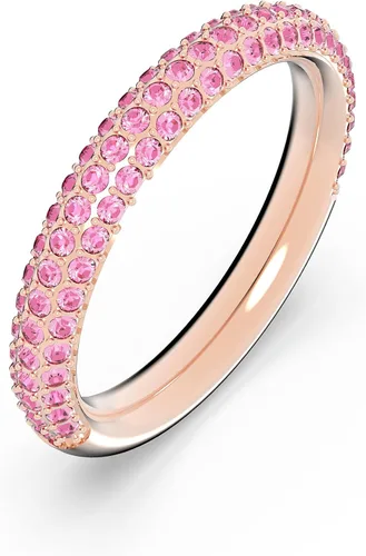 Vista 2 de Swarovski Stone Ring Jewelry Collection, Pink Crystals, Rose Gold Tone Finish