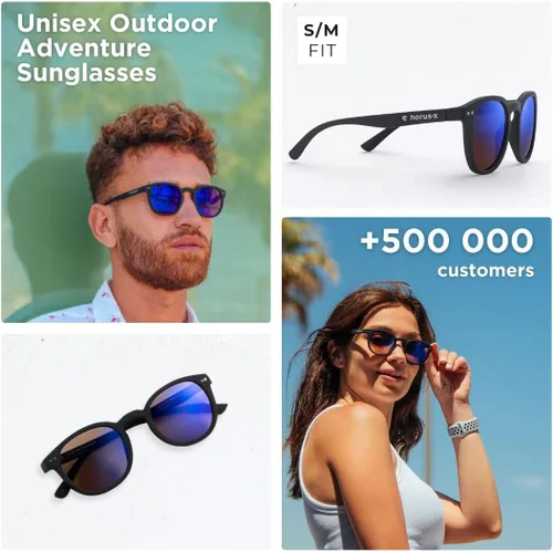 Vista 3 de Horus X - Sunglasses men and women UV400 100% UV Blocking Lightweight Sun Glasses