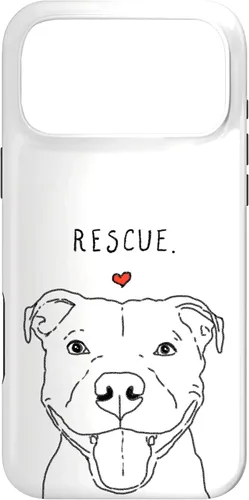 Vista 22 de Rescue Love Smiling Pit Bull, Pittie, Pitbull Mom, Dog Lover Case for iPhone 17