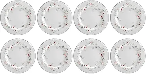 Vista 18 de Pfaltzgraff 5072007 Winterberry Holiday - Vajilla de 16 piezas, servicio para 4, color blanco