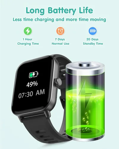 Vista 9 de Reloj inteligente para niños, reloj para niños sin necesidad de teléfono con monitor de frecuencia cardíaca y sueño, monitor de estrés y SpO2