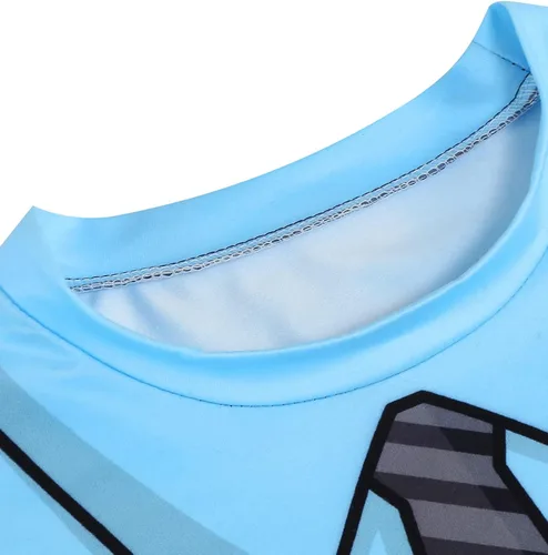 Vista 4 de Vackutliv Camisa de Halloween para niños pequeños, camisa de policía para niños, camisa de príncipe encantador, camisa pirata, camisa con estampado