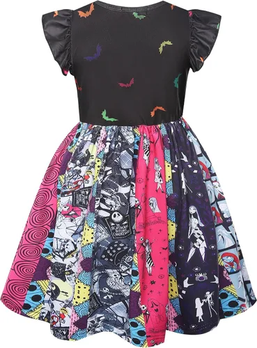 Vista 2 de AOVCLKID Disfraz de princesa para niñas pequeñas, disfraz de Halloween