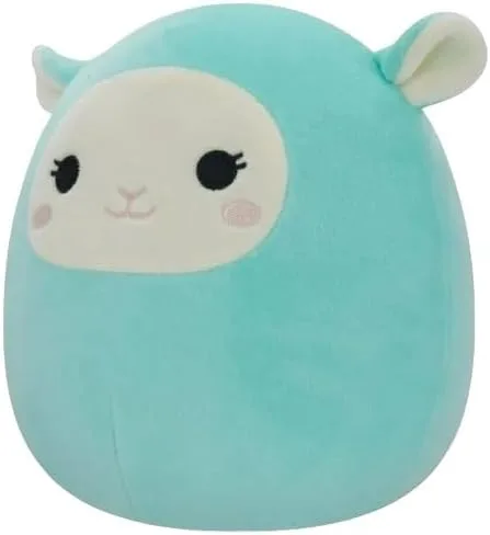 Vista 2 de Squishmallows Jazwares oficial de 7.5 pulgadas (Jacob Aqua Blue Lamb)