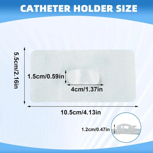 Vista 2 de Paquete de 5 dispositivos de estabilización de catéter Foley, soporte de catéter Foley de silicona, clip de suministros de catéter con anclaje
