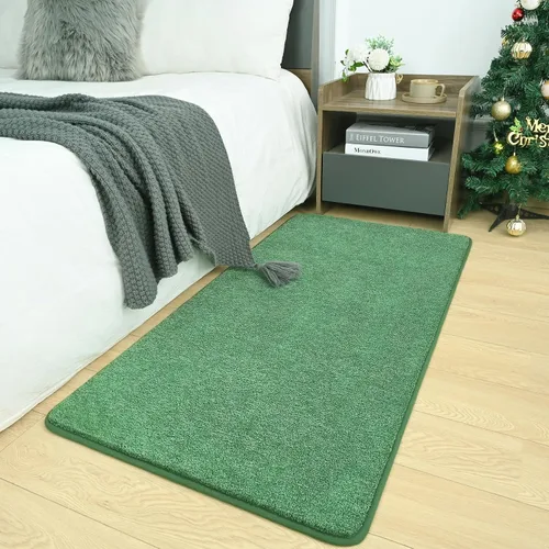 Vista 22 de AROGAN Alfombra Shag de Pasillo de 2 x 4 pies para pasillos, alfombras lavables con espuma viscoelástica para dormitorio, entrada