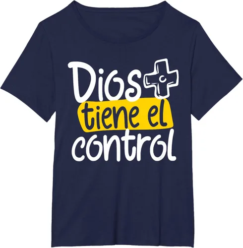 Vista 17 de Regalo Cristiano En Español Christian Spanish Dios Tiene Con Camiseta, Negro