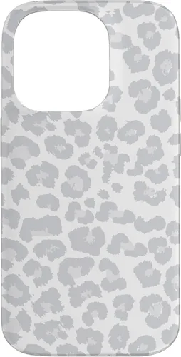 Vista 17 de Blanco Gris Guepardo Estampado De Leopardo Animal Skin Lindo Moda Caso Para iPhone 17