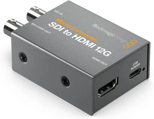 Vista 2 de Blackmagic Design Micro convertidor bidireccional SDI/HDMI 12G con fuente de alimentación CONVBDC/SDI/HDMI12G/P