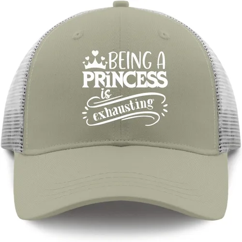 Vista 9 de Dad Hats Being a Princess is Exhausting Dad Hat for Women Vintage Hats Adjustable