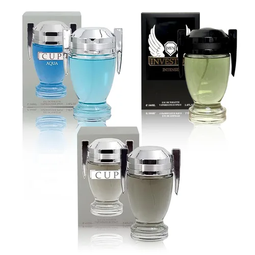 Vista 3 de Fragancia de gama alta para hombre, juego de regalo de colonia para hombres, juego de regalo de fragancia masculina para hombres, 3.4 onzas líquidas