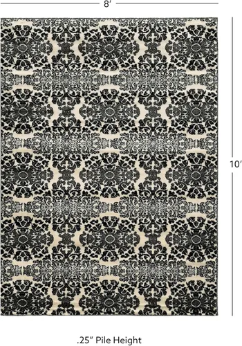 Vista 3 de Linon Elegance Collection, Gray, 8' X 10