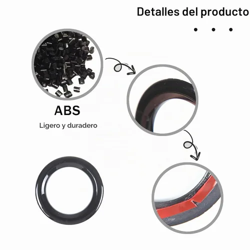 Vista 6 de Marco del botón del interruptor de arranque del motor para Honda Pilot 2016-2022/Ridgeline 2017-2023/Passport 2019-2023, material ABS, adhesivo