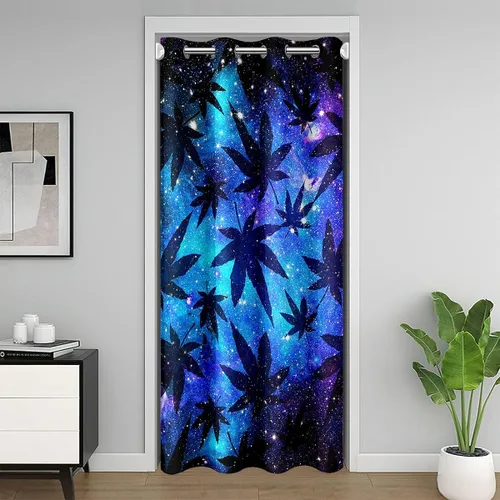 Vista 22 de Cortina de puerta de girasol para puerta, privacidad de abeja, cortina opaca para niños y niñas, cortina floral amarilla, linda cortina de puerta