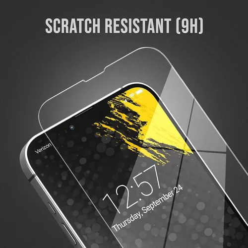 Vista 6 de magglass Protector de pantalla de luz azul para iPhone 15 Plus (2023) 9H vidrio templado con aplicador (luz azul)