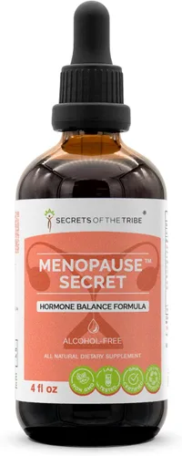 Vista 6 de Secrets of the Tribe Menopause Secret - Sin alcohol, glicerita Cohosh negro, Vitex, trébol rojo, maca, Dong Quai, hierba de San Juan. Tintura