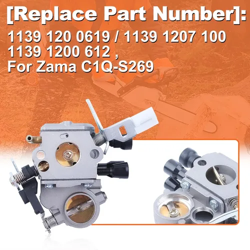 Vista 4 de Para Stihl MS171 MS181 MS211 MS211C para motosierra, kit de carburador, 1139 120 0619/1139 1207 100/1139 1200 612, para Zama C1Q-S269