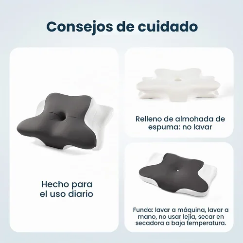 Vista 7 de SLEEP ZONE Side Sleeper Pillow, Medium Firm Memory Foam Neck Pillow