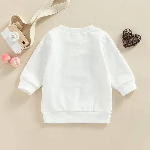 Vista 108 de Sudadera con cuello redondo para el día de San Valentín para bebé, niña, niño, para el día de San Valentín