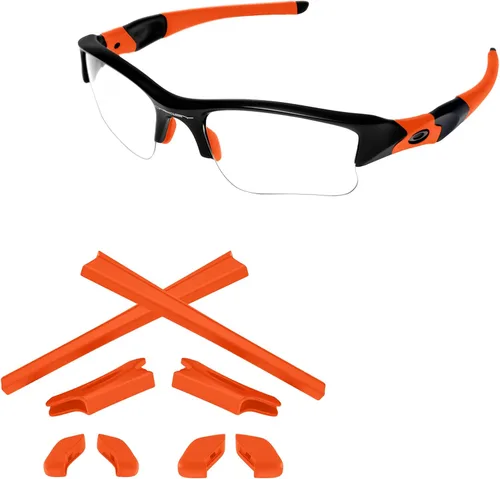Vista 8 de Kits de Goma de Repuesto Earsocks y Nosepieces para Oakley Flak Jacket Flak Jacket XLJ Sunglass, Negro