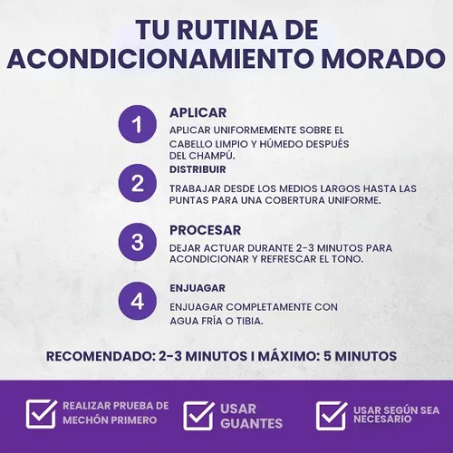 Vista 7 de Acondicionador de árbol de té morado para cabello decolorado, plateado