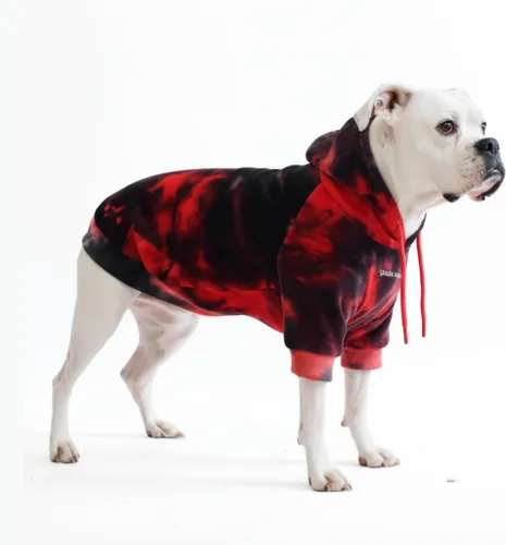 Vista 27 de Spark Paws Sudadera con capucha para perro, suéter de primera calidad para perros pequeños, medianos y grandes Trajes cálidos para bulldogs