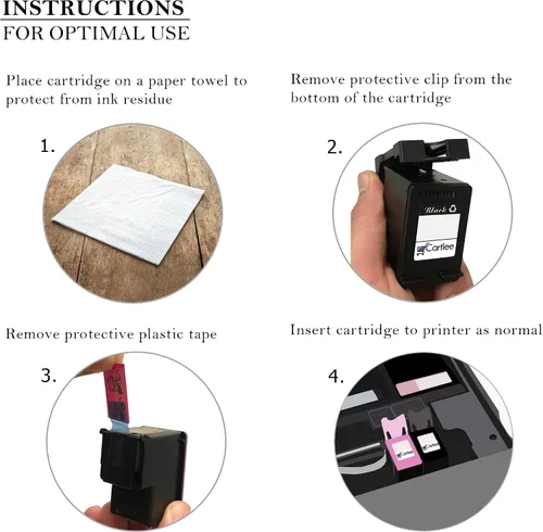 Vista 5 de Cartlee Cartucho de tinta compatible de repuesto para Canon Ink 245 para Canon PG 245xl Cartucho de tinta para iP2820 MG2420 MG2920 MG2922 MG2520