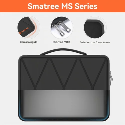 Vista 8 de Smatree MS63T - Funda rígida con soporte para Apple MacBook Air 2017 de 13,3 pulgadas
