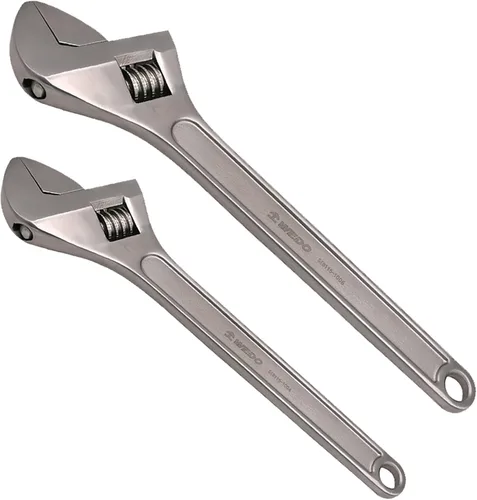 Vista 14 de WEDO Adjustable Wrench 4",Max Jaw Opening 13mm,Stainless Steel Professional Spanner,Precision Jaws,Corrosion Resistant,Rust Proof,High
