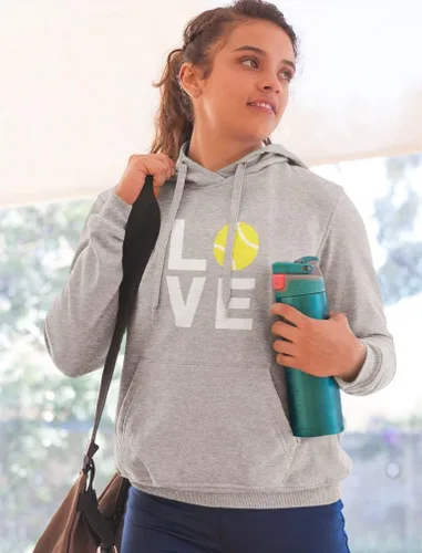Vista 2 de Sudadera de tenis con capucha para mujeres y adolescentes