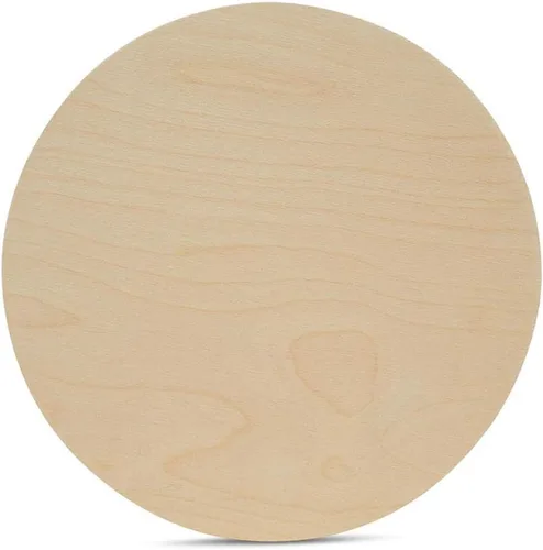 Vista 10 de Círculos de madera de 0.5 pulgadas de grosor, desde 10 hasta 24 pulgadas de diámetro
