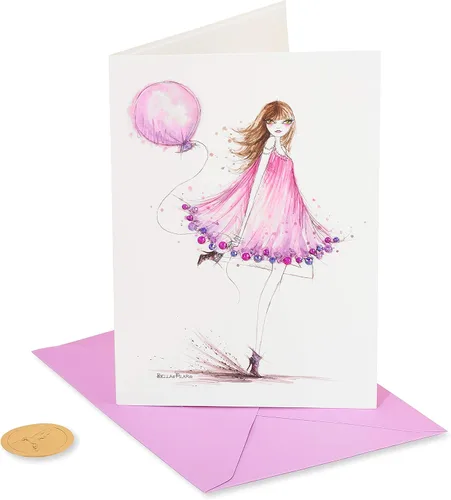 Vista 4 de Papyrus - Tarjeta de cumpleaños para ella - Diseñada por Bella Pilar (Siempre impresionante)