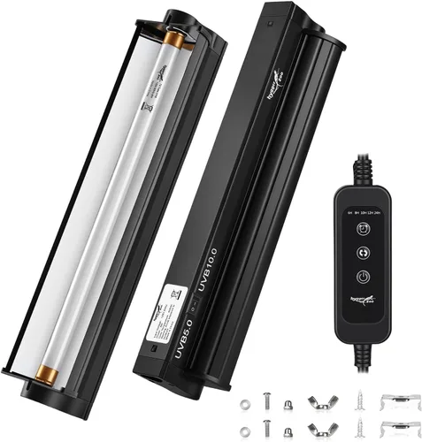Vista 9 de Kit combinado de lámpara de reptil UVB T5 de 22 pulgadas