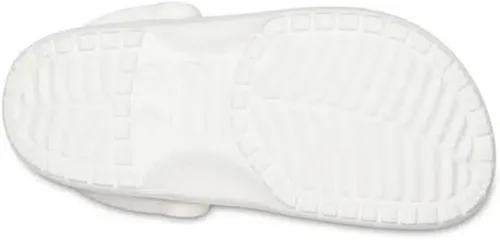 Vista 5 de Crocs Zuecos clásicos unisex para adultos con teñido anudado marmoleado, Blanco