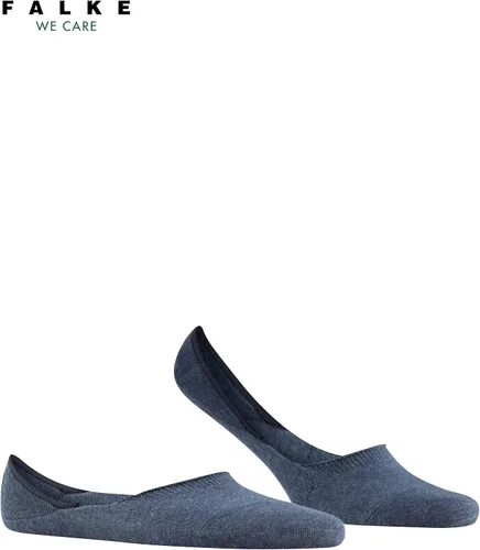 Vista 3 de FALKE Calcetines invisibles de corte medio para hombre, ligeros y frescos, algodón sostenible, agarre antideslizante en el talón, agradable a la piel
