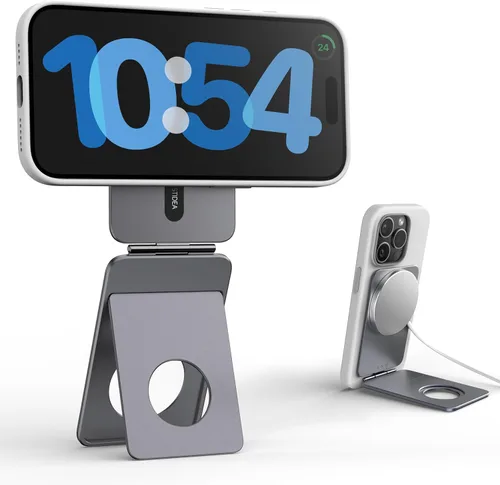 Vista 9 de IST IDEA - Trípode Magsafe para iPhone, aleación de aluminio ligero, ajuste de ángulo e imanes fuertes, trípode compatible con 17/16/15/14/13/12
