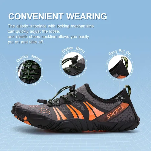 Vista 4 de Zapatos de agua para mujeres hombres zapatos de playa para mujeres zapatos de natación zapatos de piscina zapatos de río zapatos de secado rápido
