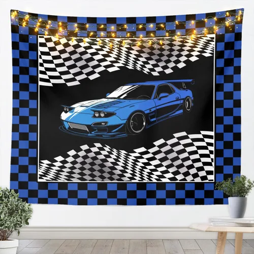 Vista 21 de Manfei Tapiz de pared de aviones para niños, diseño de bandera estadounidense, decoración de habitación de niños, niñas y adultos, decoración