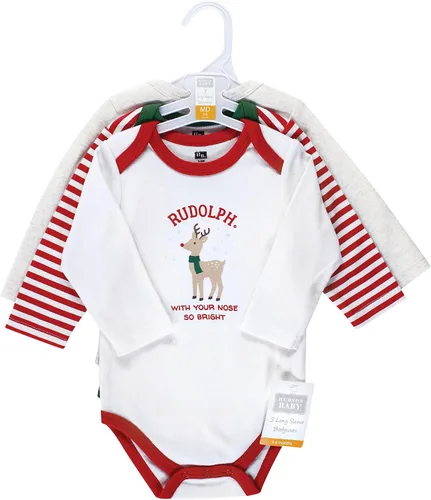 Vista 2 de Hudson Baby - Body de algodón de manga larga para bebé