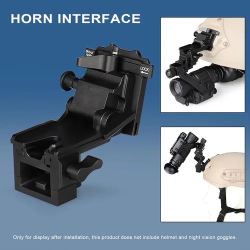 Vista 8 de Gafas de visión nocturna NVG montaje casco de metal sistema de interfaz completamente modular para PVS14/PVS18/PVS15/PVS7